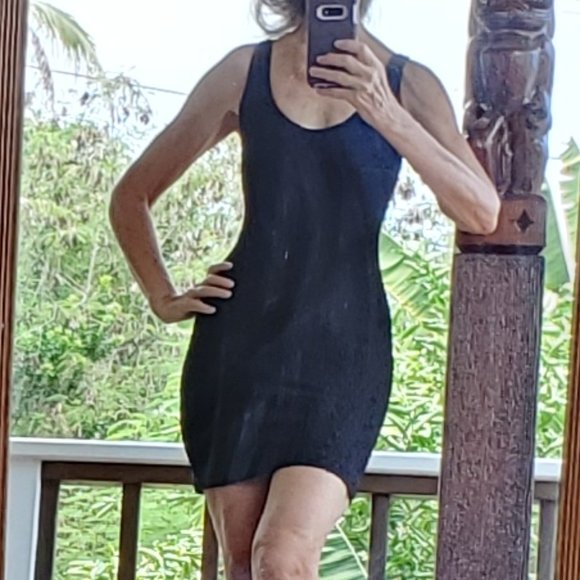 Sexy Bodycon Little Black Dress - Picture 4 of 9
